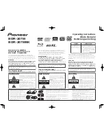 Pioneer BDR-207MBK Installation Manual preview
