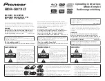 Pioneer BDR-S07XLT Operating Instructions Manual preview