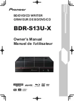 Pioneer BDR-S13U-X Owner'S Manual preview