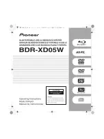 Preview for 1 page of Pioneer BDR-XD05W Operating Instructions Manual