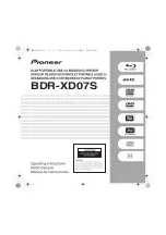 Pioneer BDR-XD07S Operating Instructions Manual предпросмотр