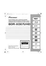 Предварительный просмотр 1 страницы Pioneer BDR-XD07UHD Operating Instructions Manual