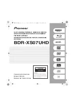 Pioneer BDR-XS07UHD Operating Instructions Manual предпросмотр