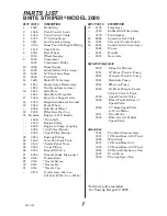 Preview for 10 page of Pioneer Brite Striper 2000 Instruction Manual & Parts List