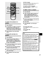 Preview for 47 page of Pioneer C503 - DV - DVD Changer Operating Instructions Manual