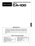 Preview for 49 page of Pioneer CA-100 Operating Instructions Manual