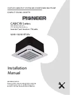 Preview for 1 page of Pioneer CAB Series Installation Manual