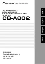 Pioneer CB-A802 Operating Instructions Manual предпросмотр