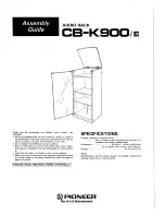 Pioneer CB-K900/e Assembly Manual preview