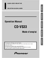 Preview for 1 page of Pioneer CD-VS33 Operation Manual