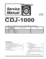 Pioneer CDJ-100 Service Manual предпросмотр