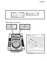 Preview for 3 page of Pioneer CDJ-100S Service Manual