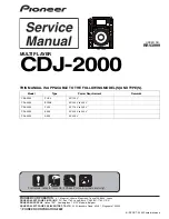Pioneer CDJ-2000 Service Manual preview