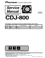 Pioneer CDJ-800 Service Manual preview