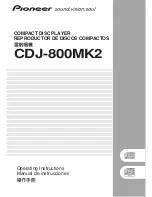 Pioneer CDJ-800MK2 Operating Instructions Manual preview