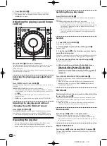 Preview for 22 page of Pioneer CDJ-850 Operating Instructions Manual