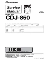 Pioneer CDJ-850 Service Manual preview