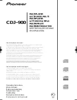 Preview for 1 page of Pioneer CDJ-900 Operating Instructions Manual