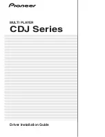 Pioneer CDJ Series Driver Installation Manual preview