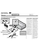 Pioneer CDX-FM1277 Installation Manual preview