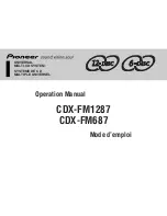 Preview for 1 page of Pioneer CDX-FM1287 - CD Changer Operation Manual