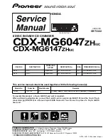 Pioneer CDX-MG6047ZH Service Manual preview