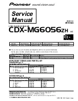 Pioneer CDX-MG6056ZH Service Manual preview