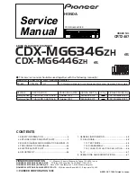 Pioneer CDX-MG6346ZH/ES Service Manual preview