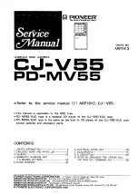 Preview for 1 page of Pioneer CJ-V55 Service Manual