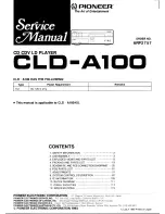 Предварительный просмотр 1 страницы Pioneer CKD-A100 Service Manual