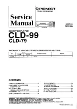 Pioneer CLD-79 Service Manual предпросмотр