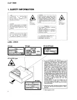 Предварительный просмотр 2 страницы Pioneer CLD-D925 Service Manual