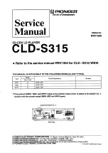 Pioneer CLD-S315 Service Manual preview