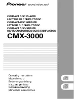 Pioneer CMX-3000 Operating Instructions Manual предпросмотр