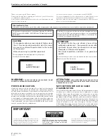 Предварительный просмотр 2 страницы Pioneer CMX-5000 Operating Instructions Manual