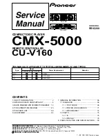 Pioneer CMX-5000 Service Manual предпросмотр