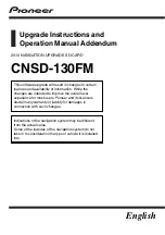 Pioneer CNSD-130FM Upgrade Instructions preview