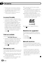 Preview for 10 page of Pioneer CNSD-230FM Upgrade Instructions And  Operation Manual Addendum