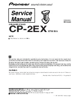 Preview for 1 page of Pioneer CP-2EX Service Manual