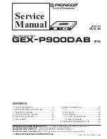 Предварительный просмотр 1 страницы Pioneer CRT2193 Service Manual