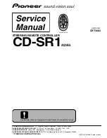 Предварительный просмотр 1 страницы Pioneer CRT3683 Service Manual