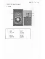 Предварительный просмотр 6 страницы Pioneer CS-40 Service Manual