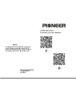 Предварительный просмотр 1 страницы Pioneer CS374U-APP User Manual