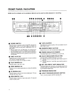 Preview for 4 page of Pioneer CT-055W Operating Instructions Manual