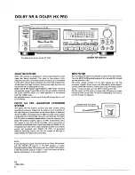 Preview for 16 page of Pioneer CT-757 Operating Instructions Manual