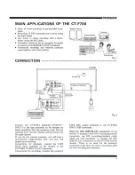 Предварительный просмотр 3 страницы Pioneer CT-F700 Operating Instructions Manual