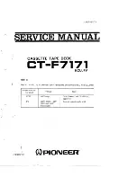 Pioneer CT-F7171 Service Manual preview