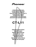 Preview for 1 page of Pioneer CT-L11 Operating Instructions Manual