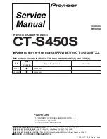 Pioneer CT-S450S Service Manual preview