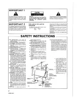 Preview for 2 page of Pioneer CT-S800 Operating Instructions Manual